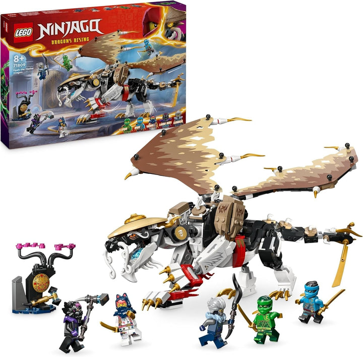 LEGO NINJAGO Egalt Maestrul Dragon, Set Ninja cu jucărie Dragon și 5 figuri, inclusiv Lloyd și NYA, Maestrul Dragon, cadou pentru băieți și fete de la 8 ani 71809 Seturi de constructie Besuche den LEGO-Store Singur