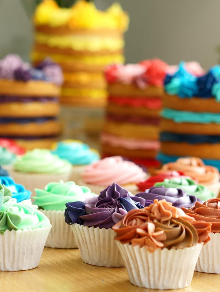 Sugarflair Pasta Lebensmittelfarben Purple Set/4, Pasta Lebensmittel Farben Für Fondant, Marzipan, Zuckerpaste, Buttercreme Und Mehr: Violet, Lavender, Grape Violet, Deep Purple - Set/4 Coloranti Alimentari Naty Shop