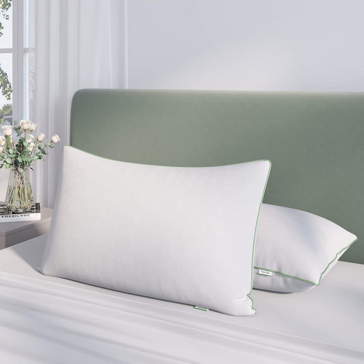 Novilla Pillow 65X65 Set de 2, 2800G (1400Gx2) Pernă reglabilă în înălțime Pernă pătrată de dormit Pernă albă de pat cu zip față de pernă lavabilă Perne standard Naty Shop Seria 11 65X65Cm (1 bucată)