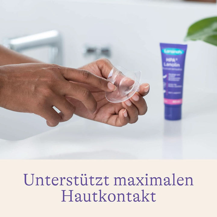 Lansinoh Stillhütchen 24 Mm (Größe 2), 2 Stück Inkl. Aufbewahrungsbox - Angenehmes Tragegefühl - Trotz Anlegeschwierigkeiten Weiter Stillen Accesorii Hrana si Alaptare Bebe Naty Shop