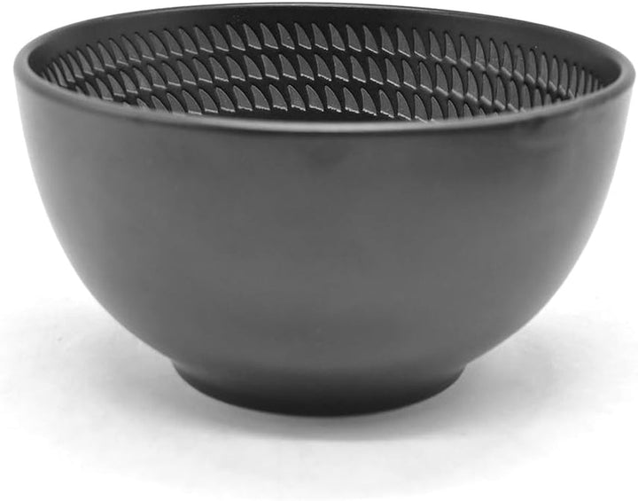 ECHTWERK 30-Teiliges Vintage Kombiservice "Blackstyle" Modern-Design, Für 6 Personen, Geschirrset Aus Steingut Mit 6 X Speiseteller, 6 X Beilagenteller, 6 X Schüssel, 6 X Teetassen, 6 X Suppenteller Seturi vesela masa Naty Shop