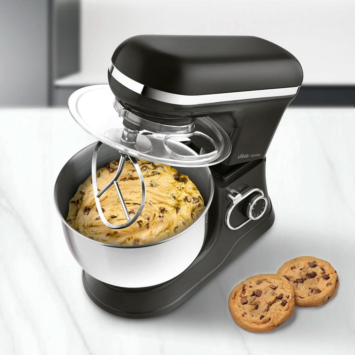 Ufesa Genius 5-In-1 Küchenmaschine Für Professionelle Backwaren, 1200W, 5L, Multifunktions-Küchenroboter, Edelstahl-Schüssel, 6 Geschwindigkeiten + Turbo, 3 Zubehörteile Enthalten, Bpa-Frei Mama si Copilul Naty Shop