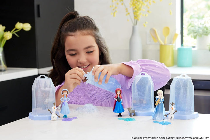 Mattel Disney Frozen Ice Reveal, păpușă cu gel de gheață Squishy și 6 surprize, inclusiv figurină Friends și accesorii (păpușile pot varia) HRN77 Papusi Naty Shop