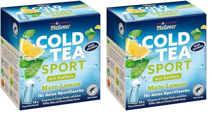 Meßmer Cold Tea Sommer-Beere | 14 pliculețe piramidale | Fără gluten | Fără lactoză | Vegan