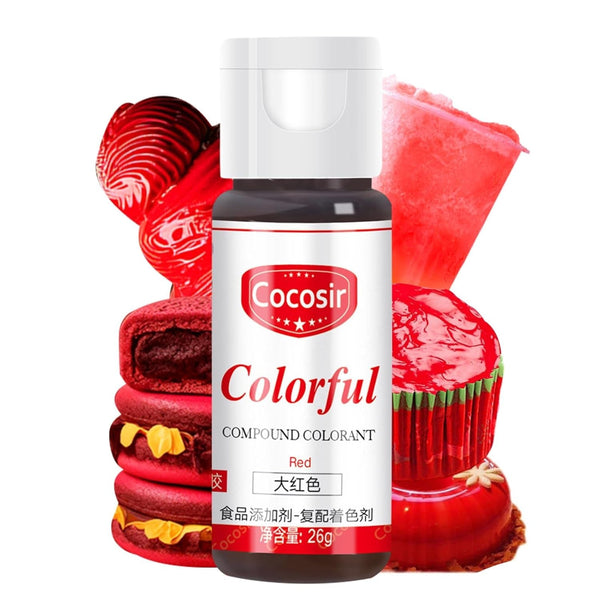 Cocosir, colorant alimentar rosu pe bază de ulei, 26 grame Coloranti Alimentari Naty Shop Default Title