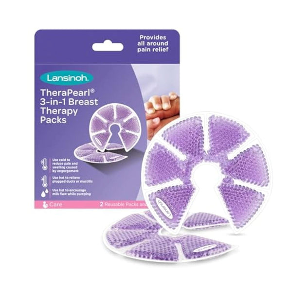 Lansinoh Therapearl 3-In-1 Breast Therapy for Breastfeeding Mums, Hot and Cold Therapy, Helps Relieve Engorgement, Mastitis and Plugged Ducts, Reusable Accesorii Hrana si Alaptare Bebe Naty Shop