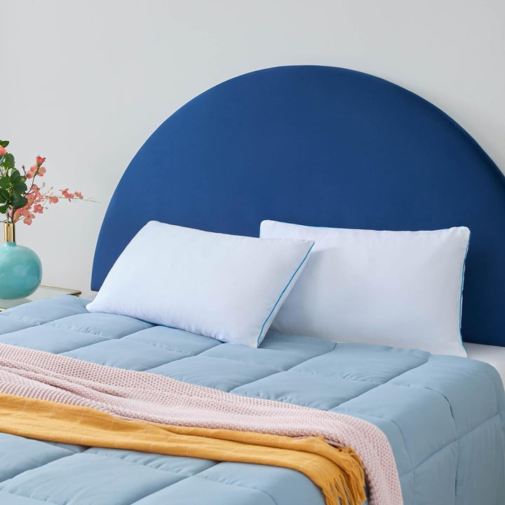 Pernă Linenspa 40X80 Cm - Set de 2 - Pernă cu fermitate medie - Oeko-Tex - Fabricată din fulgi de spumă de memorie mărunțită, albă Perne standard Naty Shop Us Standard