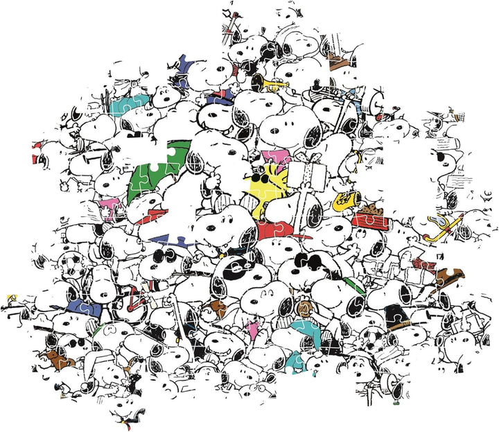 Clementoni - 39804 - Impossible Puzzle Peanuts - Puzzle 1000 de piese pentru adulți și copii de 14 ani, joc de îndemânare pentru întreaga familie Puzzle Naty Shop