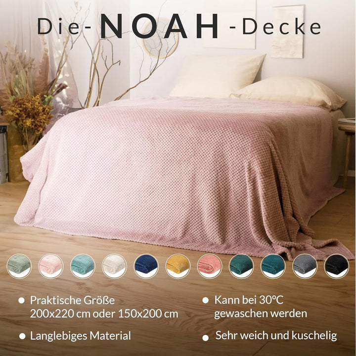 HOMLA Noah Pătură decorativă moale - pătură confortabilă din fibre de poliester pentru casă pătură pufoasă pentru canapea pat - 150 X 200 cm model de boabe de orez culoare muștar Paturi si Cuverturi Besuche den HOMLA-Store