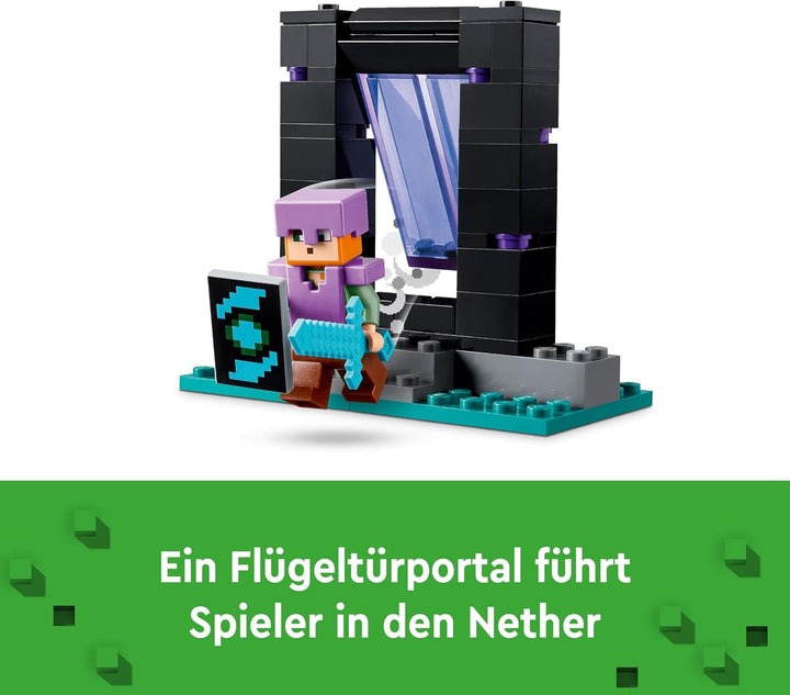 LEGO Minecraft The Armoury, set de jocuri cu figuri de eroi, arme de jucărie și figura Alex, jucărie de acțiune pentru băieți și fete, cadou pentru gameri și copii de la 7 ani 21252 Seturi de constructie Besuche den LEGO-Store