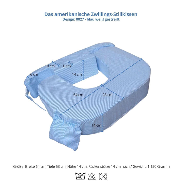 Zwilling plus pernă pentru alăptare, 1 bucată Naty Shop