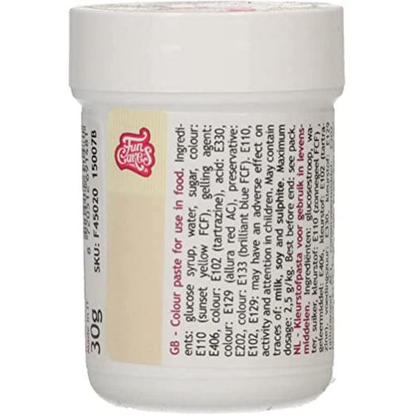 Funcakes Pastenfarbe Elfenbein; Konzentrierte Lebensmittelfarbe Für Teig, Sahne, Fondant, Marzipan, Teig, Modellier- Und Blütenpaste. Halal Und Koscher. 30 G Coloranti Alimentari Naty Shop Default Title
