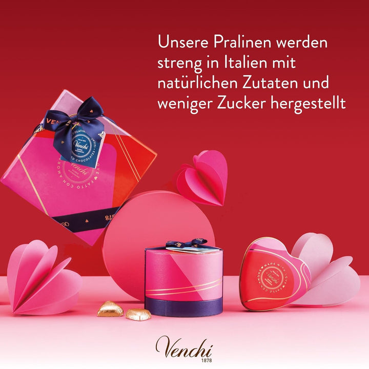 Venchi – Brutto&Buono, Ciocolata cu Lapte, Fara Gluten, Colectie de Ziua Indragostitilor, 300 grame Bomboane de Ciocolata Naty Shop