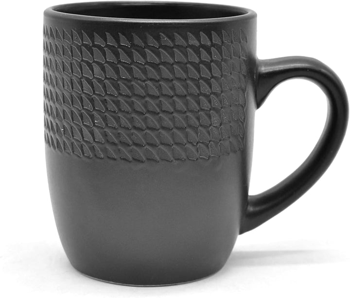 ECHTWERK 30-Teiliges Vintage Kombiservice "Blackstyle" Modern-Design, Für 6 Personen, Geschirrset Aus Steingut Mit 6 X Speiseteller, 6 X Beilagenteller, 6 X Schüssel, 6 X Teetassen, 6 X Suppenteller Seturi vesela masa Naty Shop