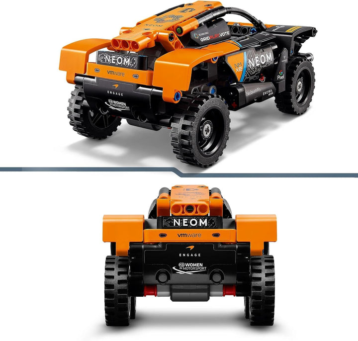 Set mașină de curse LEGO Technic NEOM Mclaren Extreme E, jucărie cu motor pentru copii, mașină cu vânt construibilă, cadou Technic pentru băieți și fete de la 7 ani 42166 Seturi de constructie Besuche den LEGO-Store