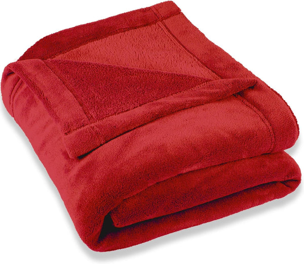 Celinatex pătură pufoasă XXL 220 X 240 Cm roșu pătură canapea cald pătură moale microfibră Fleece Oeko-Tex Montreal Paturi si Cuverturi Besuche den CelinaTex-Store Roșu 220 X 240 Cm