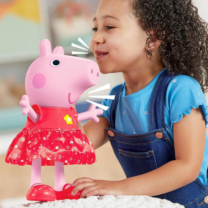 Păpușa Peppa Pig Peppa'S Mud Puddle Party - versiune germană, roz sau roz Papusi Naty Shop