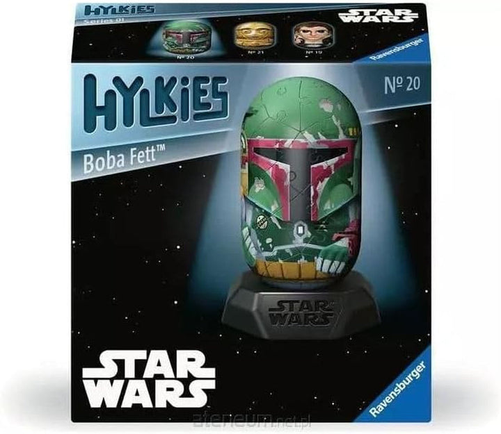 Ravensburger Hylkies: Figurine de colecție Star Wars de asamblat singur - Figura #03 - Prințesa Leia - Construiește, îndrăgostește-te, colecționează - Mini figurine pentru fanii Star Wars Action figures Naty Shop Boba grăsime