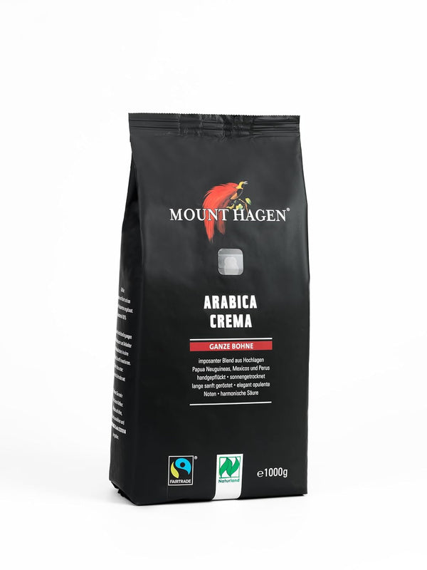Organic FT Naturland cafea prăjită Arabica Crema, 1kg boabe întregi Cafea Naty Shop