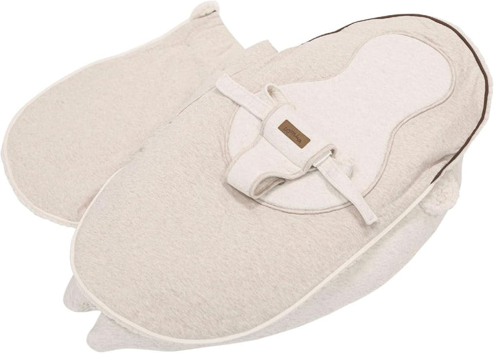 Pernă de alăptare multifuncțională, 4 în 1, Soft Nova, bej, pernă unică: 202 cm, fotoliu, 40 X 75 X 22 cm Accesorii Hrana si Alaptare Bebe Naty Shop