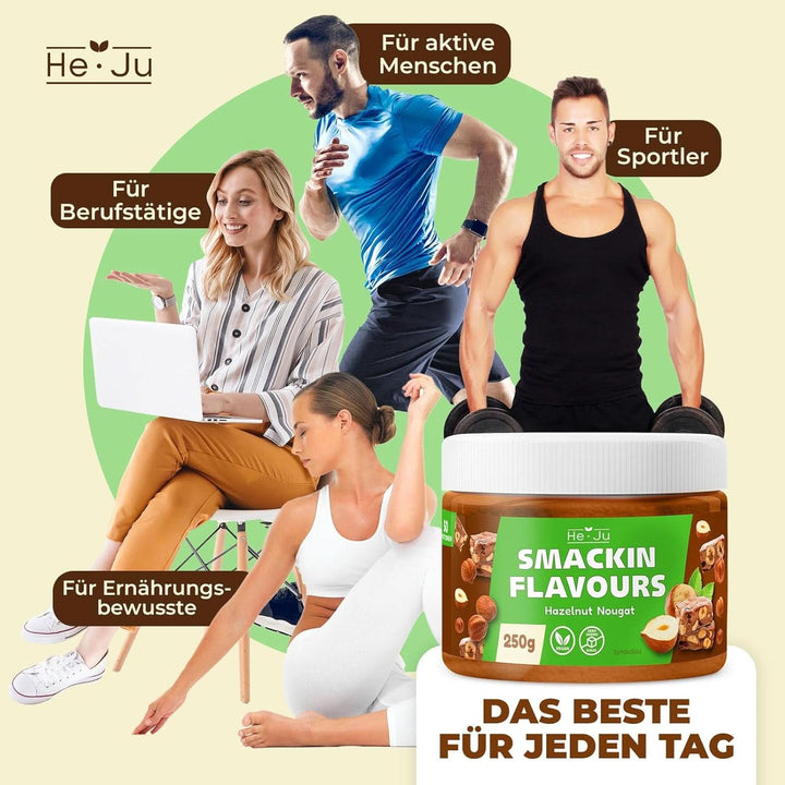 He-Ju Pudră cu aromă de turtă dulce cu alune, 250 grame Arome Naty Shop