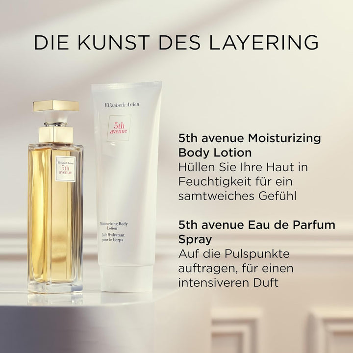 Elizabeth Arden - 5Th Avenue, Apă de Parfum, Parfum Spray pentru Femei, Elegant și Luxos cu Note Florale de Magnolie Roz, Violetă și Chihlimbar, Aromă Proaspătă și Ușoară