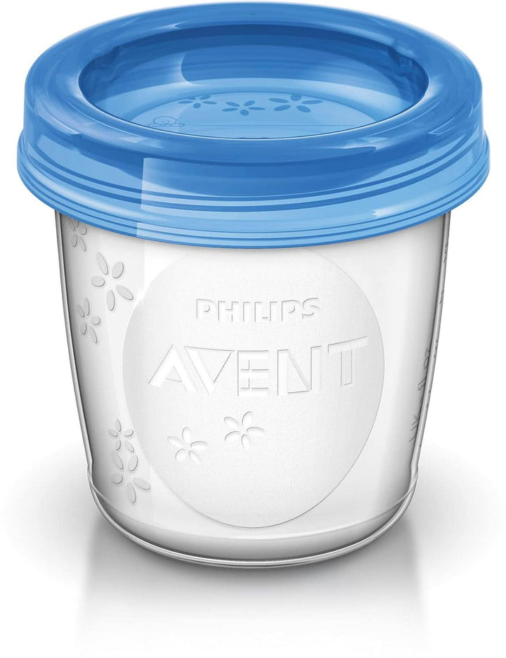 Philips Avent Aufbewahrungssystem Für Muttermilch, Becher Inklusive Deckel, Adapter (Modell SCF618/10) Accesorii Hrana si Alaptare Bebe Naty Shop