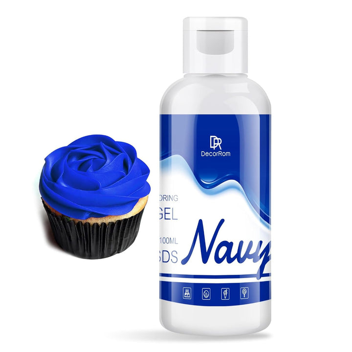DecorRom, coloranti alimentari gel, 100 ml Coloranti Alimentari Naty Shop Albastru marin