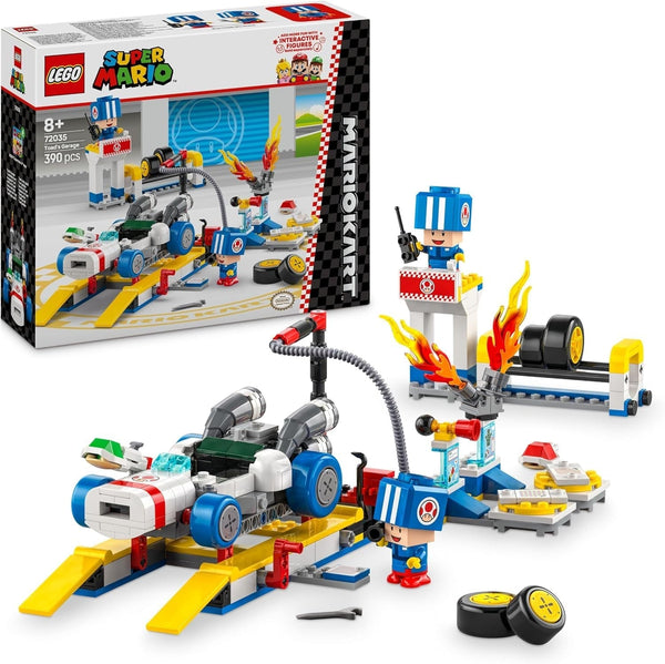 LEGO Super Mario: Mario Kart - Atelierul lui Toad, personaj Nintendo, jucărie personalizabilă, set de aventură, cadou pentru băieți, fete și gameri de la 8 ani 72035 Seturi de constructie Besuche den LEGO-Store Titlu implicit