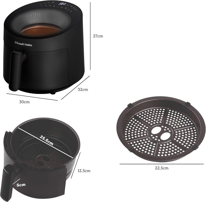 Russell Hobbs Airfryer, 5 litri, 10 programe, fereastra de vizualizare Electrocasnice Naty Shop