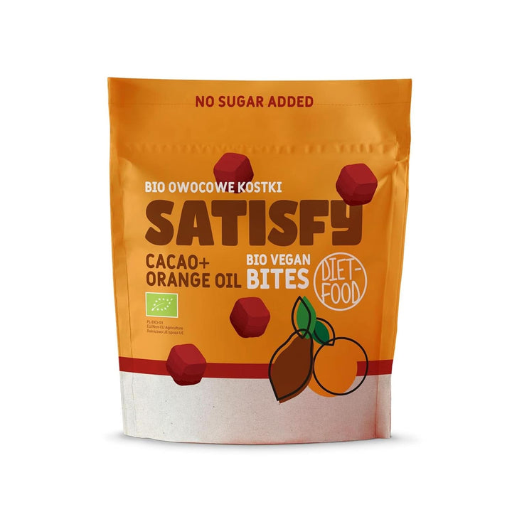 Cuburi de fructe organice, 100% fructe, 120 grame Produse deshidratate Naty Shop Satisfy