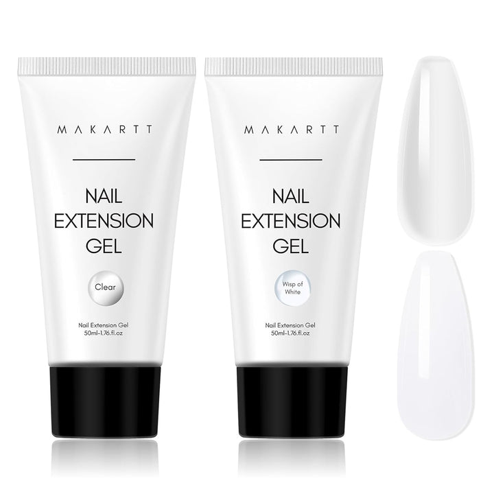 Gel pentru extensii de unghii Makartt Poly - Gel acrilic pentru extensii, gel pentru întărirea unghiilor, decorarea unghiilor, 50 ml (Violet)