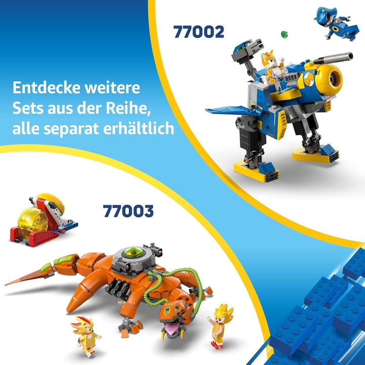 LEGO Sonic the Hedgehog Sonics Showdown At The Campfire, jucărie de jocuri pentru copii și fani ai jocurilor video, set de construcție pentru băieți și fete de la 7 ani, set de aventură, colecționabil 77001 Seturi de constructie Besuche den LEGO-Store