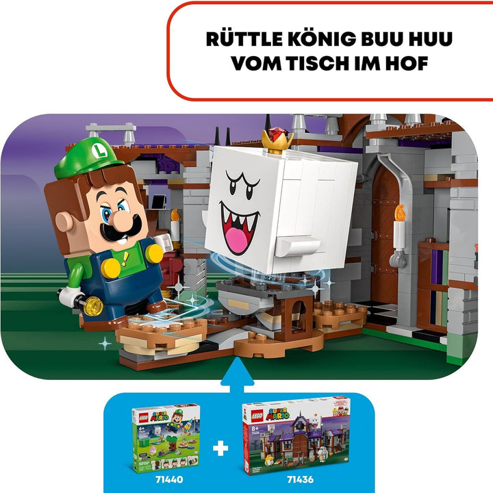Casa bântuită a lui LEGO Super Mario King Buu Huu, casă bântuită pentru copii, set Nintendo de colecționat, cu Baby Yoshi, cadou pentru băieți, fete și gameri cu vârsta de 8+ 71436 Seturi de constructie Besuche den LEGO-Store