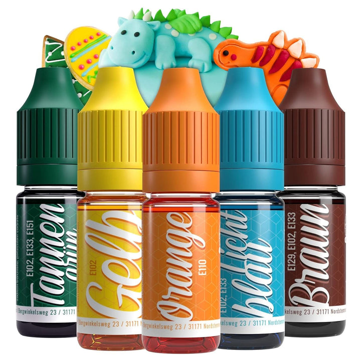 Coloranti alimentari profesionali, lichid, V2 Vape Food, 10 ml Coloranti Alimentari Naty Shop Set Dinozauri
