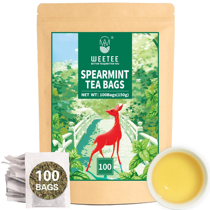 WEETEE Pliculețe de ceai cu turmeric, ghimbir și scorțișoară, 2 g x 100 bucăți Pliculețe de ceai cu turmeric, ghimbir și scorțișoară, ceai cald, picant și ușor dulce cu turmeric și ghimbir, bogat în antioxidanți, ceai cu mirodenii fără cofeină