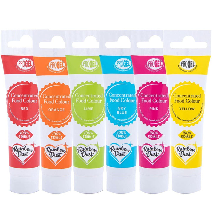 Progel Multi Pack RAINBOW 6 x 25 ml Coloranti Alimentari Naty Shop