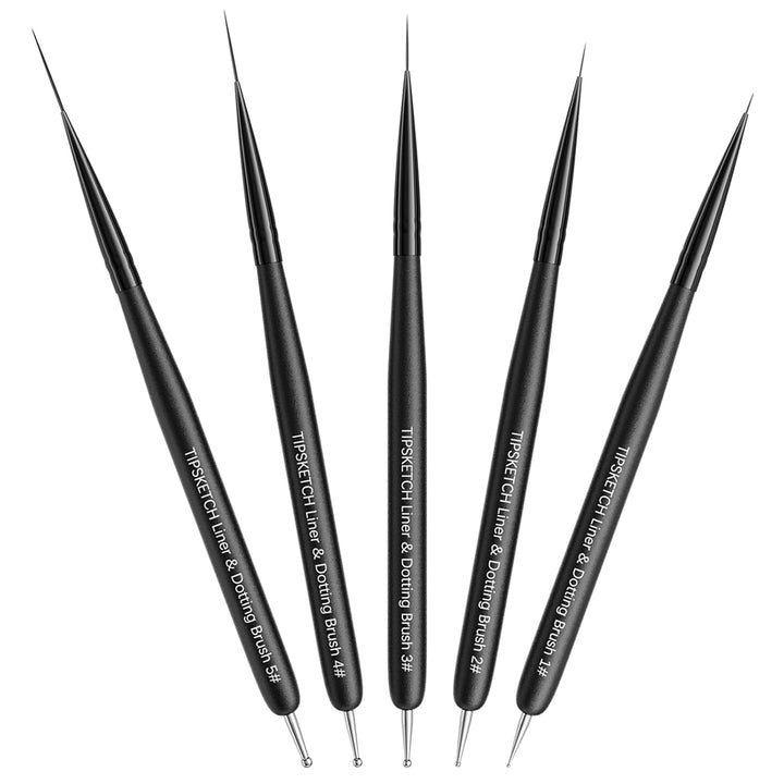 Nagel Pinsel 8 Stück Pinsel Für Gelnägel,Nageldesign Gel Pinsel Dotting Painting Line Pen Für Nagellack Gel Acryl Nagel Pinsel Nailart Kit Acryl Pinsel Fineliner Nägel Selber Machen