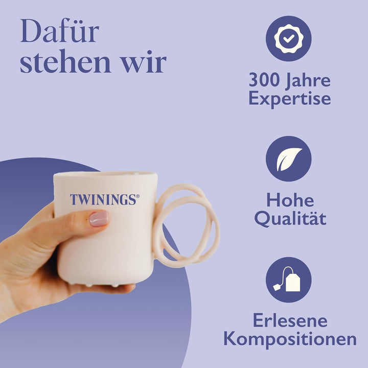 Twinings SWEET DREAMS Ceai de mușețel cu miere, portocale și flori de tei - Amestec dulce de ceaiuri din plante pentru îmbunătățirea naturală a calității somnului, pachet de 12 (10 pliculețe fiecare)