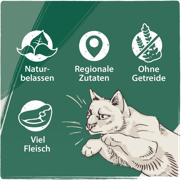 Venandi Animal - Hrană umedă premium pentru pisici, Tasting Pack II, cal, vițel, curcan, 12 X 125 G (pachet de 12), fără cereale și naturală