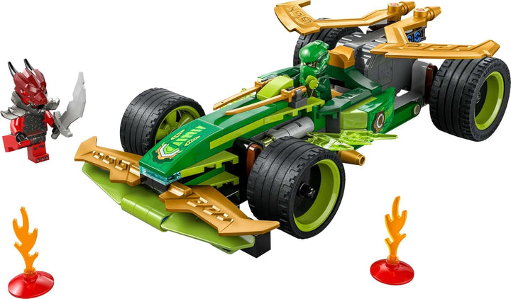LEGO NINJAGO Lloyd's Action Speedster - Mașină de construit jucărie cu 2 minifigurine pentru jocuri de rol, mașină de construit jucărie pentru copii - cadou pentru băieți și fete de la 7 ani 71828 Seturi de constructie Besuche den LEGO-Store