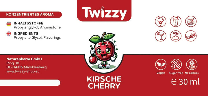 Twizzy, Aroma concentrata Cirese, 30 ml Arome Naty Shop