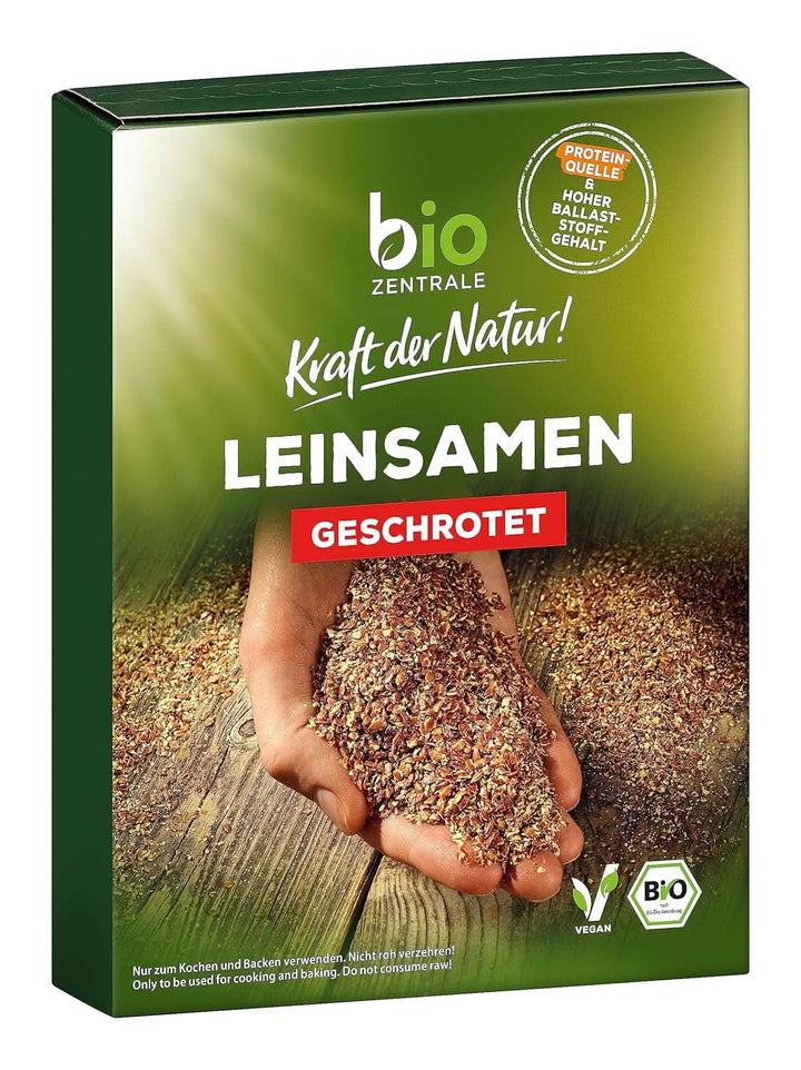 Biozentrale, mix de copt pâine cu semințe cânepă și semințe de in, organic, 500 grame Bucatarie Naty Shop 200 grame Semințe de in măcinate