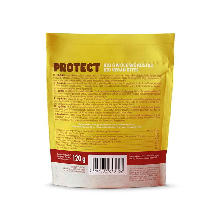 Cuburi de fructe organice, 100% fructe, 120 grame Produse deshidratate Naty Shop