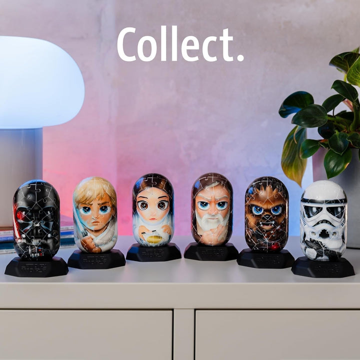 Ravensburger Hylkies: Figurine de colecție Star Wars de asamblat singur - Figura #03 - Prințesa Leia - Construiește, îndrăgostește-te, colecționează - Mini figurine pentru fanii Star Wars Action figures Naty Shop