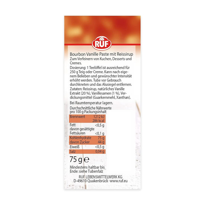 Pastă de vanilie Bourbon RUF Arome Naty Shop
