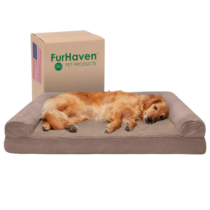 Pat pentru pisici de interior, lavabil, cu role de gât detașabile, pentru animale de companie de până la 4,1 kg – Covoraș de pluș cu imprimeu de diamant – Gri, mărimea S