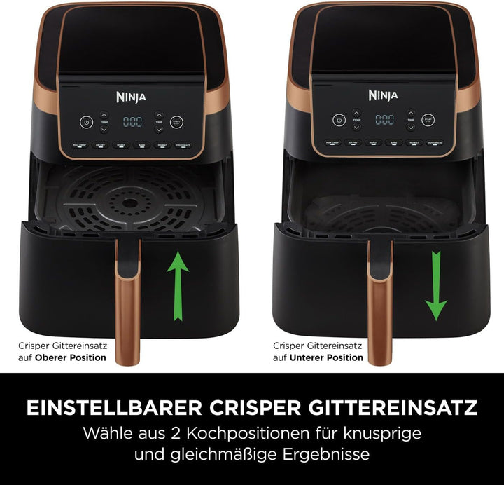 Ninja Air Fryer MAX PRO AF180EUCP, 6,2 litri, fără ulei Electrocasnice Naty Shop