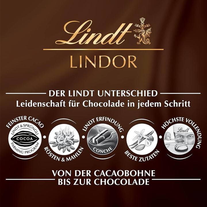 Ciocolată Lindt LINDOR bile de ciocolată neagră, 400 grame Bomboane de Ciocolata Naty Shop