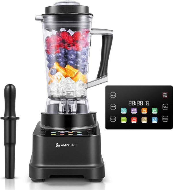Blender AMZCHEF, 8 meniuri inteligente și 10 viteze, ecran tactil LCD Bucatarie Naty Shop Schwarz